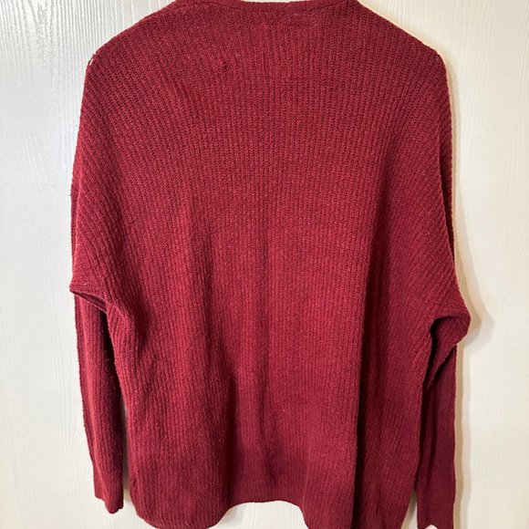 Hollister Women's Small Red Cardigan Sweater - Picture 3 of 3